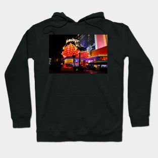 Flamingo Las Vegas Hotel Neon Lights America Hoodie